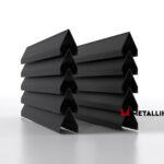 Ламели для забора жалюзи Luxe Л RAL 9005 – покрытие матовое, толщина 0,45 мм в Иркутске  | фото 1