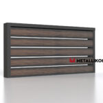 Планкен для забора Printec под дерево 120 mm RAL 7024 – покрытие полиэстер, толщина 0,45 мм в Иркутске  | фото 4