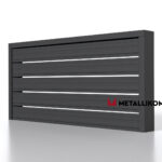 Планкен для забора ранчо 120 mm RAL 7024 – покрытие порошковое, толщина 0,45 мм в Иркутске  | фото 4