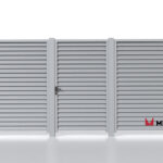 Ламели для забора жалюзи Premium U RAL 7004 – покрытие порошковое, толщина 0,45 мм в Иркутске  | фото 5